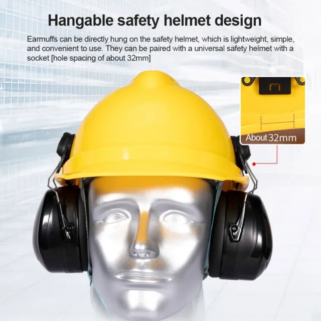 Hat Attachment Noise Cancelling Helmet Blocking Sound Earmuffs