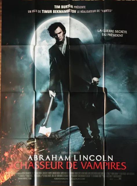 Affiche cinéma ABRAHAM LINCOLN - CHASSEUR DE VAMPIRES 120x160cm Poster