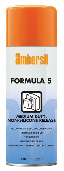 Película seca de servicio medio Ambersil 31540 Formula Five agente de liberación sin silicona