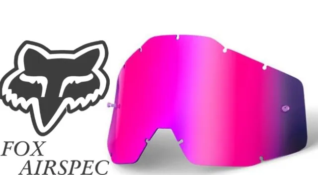 Goggle Shop Détachable Lentille Pour Fox Airspec Lunettes Motocross - Rose