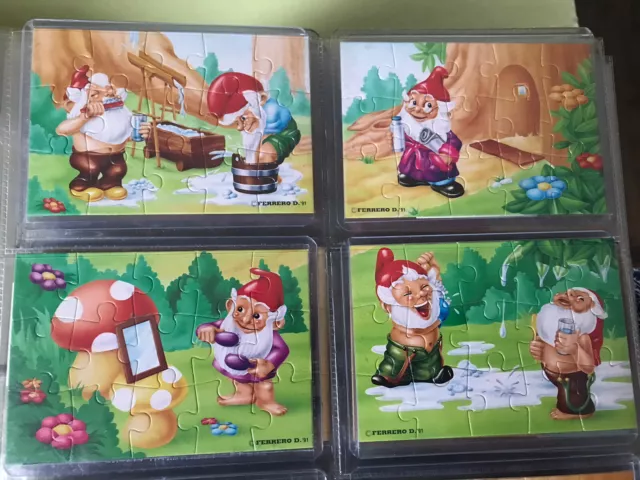 1 Super Puzzle Badezimmer Zwerge mit allen 4 BPZ. 100% Original