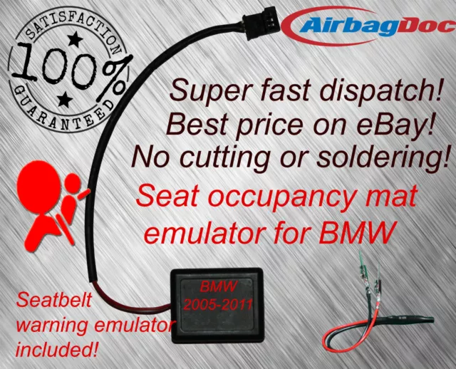 Elimina Fallo Airbag Bmw Esterilla E60 E61 E82 E87 E88 E90 E91 E92 E93 X1 X3 X5