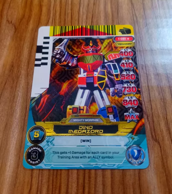 Power Rangers Rise Of Heroes Holo 1-081 Dino Megazord