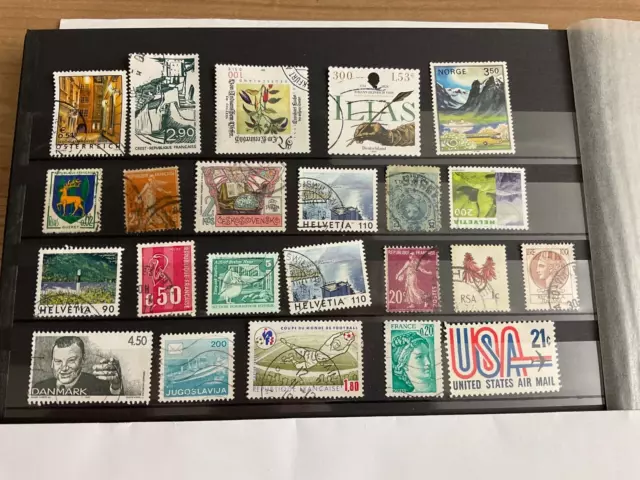 23 Briefmarken Ausland, Lot, Posten, Sammlung, gestempelt, Konvolut, siehe Bild