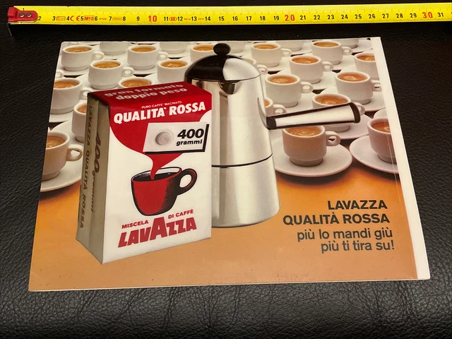 Autocollant Original Lavazza Ski World Cup 80s - Adesivo Caffe Sticker Vintage