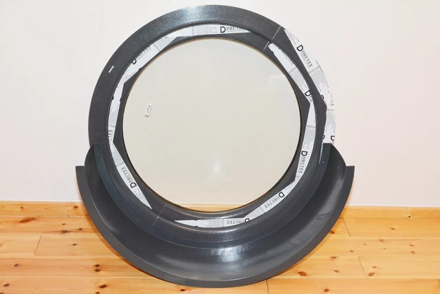 Alféizar de ventana chapa de uva redonda semicircular antracita nuevo 86cm x 24cm