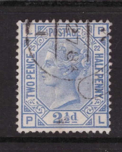 Queen Victoria 1880 2½d Blue SG 157 Plate 22 PL SUPERB DATED CDS