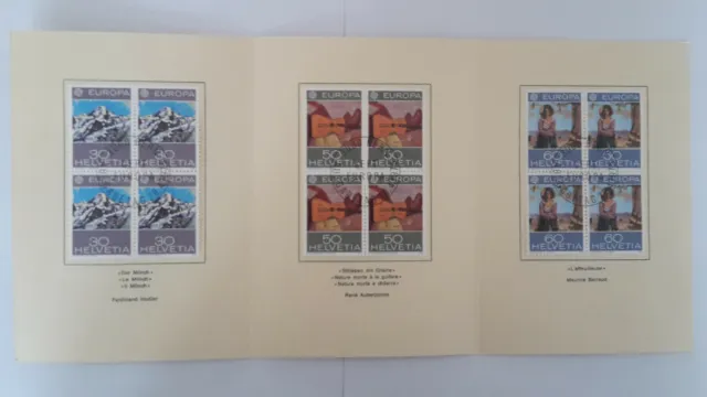 5 Briefmarkenhefte der Schweizer PTT-Betriebe - Europa 1975