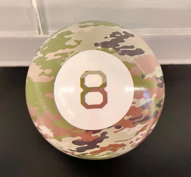 Magic 8 Ball Classic Fortune Telling Toy RARE CAMOUFLAGE PATTERN - COOL!