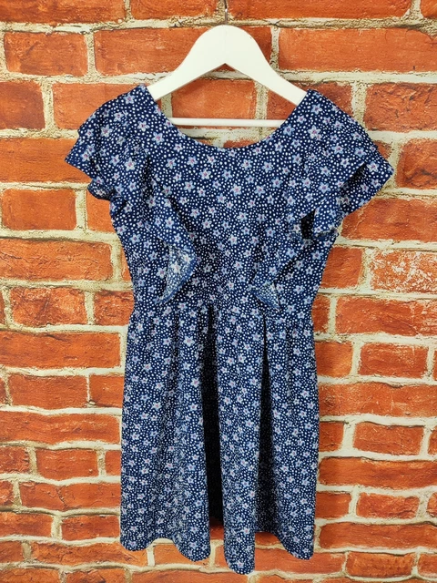 Pacchetto Ragazze Età 10-11 Anni Matalan Abito Maniche Corte Next Denim Floreale 146Cm 2