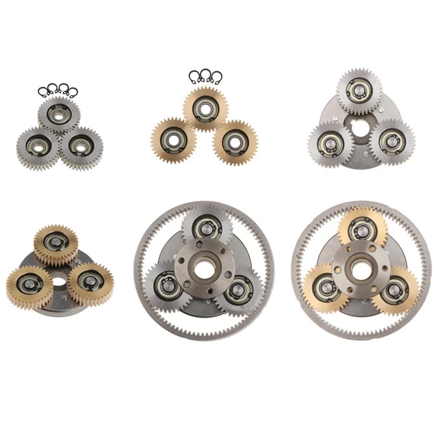 Lot De 6 Engrenages Hélicoïdaux Pour Vélo électrique - Nylon, 31/35/36 Dents, Avec Roulements 608 - Pour Moteurs Moyeu - 9