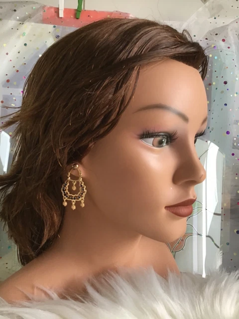 Boucle d'oreille Savoyarde Femme Créole Diamant 35mm Or