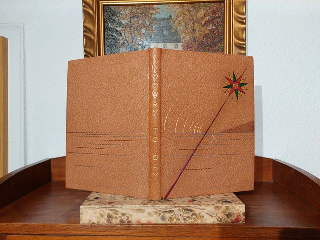 NORWAY MEISTEREINBAND Leder Handeinband DESIGN BINDING Reliure D'Art DEVAUCHELLE
