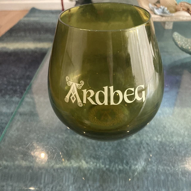 Green ARDBEG tumbler Scotch Whisky Scotland Isle of Islay