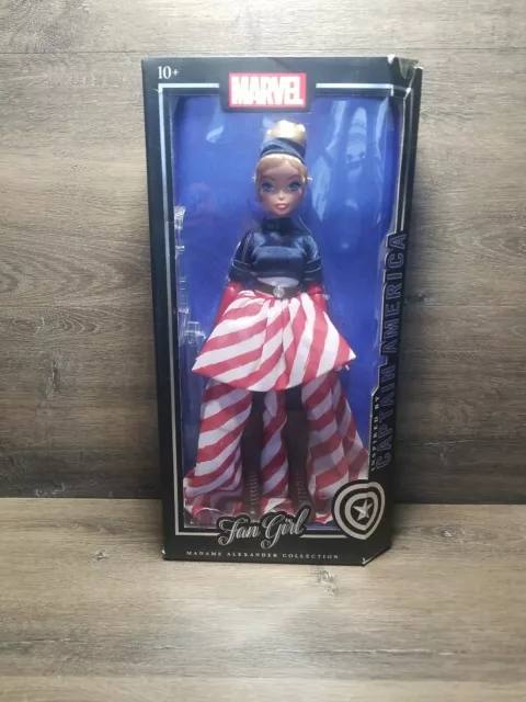 Marvel Fan Girl Doll Captain America  Madame Alexander Collection