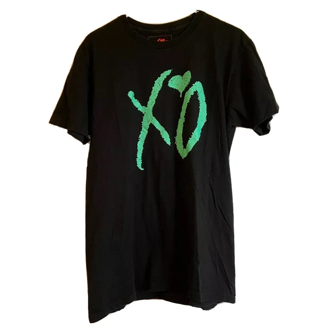 The Weeknd Mens Large Detroit Event Tour XO Glow Logo Rare Concert Shirt