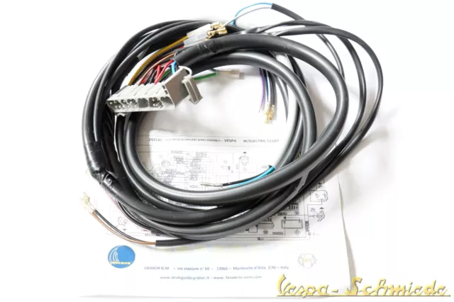 VESPA Original Kabelbaum - Mit Blinker / ohne Batterie - PK 50-125 / S Kabelsatz