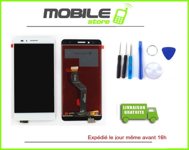Vitre Tactile + Ecran LCD Pour HUAWEI Honor 5X (KIW-L21) blanc + outils + colle