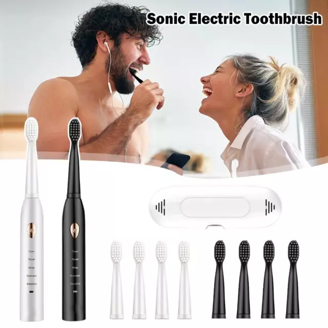Cepillo de dientes eléctrico Sonic recargable para niños adultos cepillo nuevo 20G7