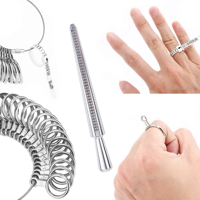 7 Stück Fingermessgerät Zur Messung von Größen, Schmuckwerkzeug, Ringgröße