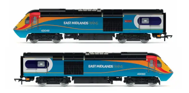 Hornby R30219 OO Gauge East Midlands Railway, Class 43 HST Train Pack - Era 11