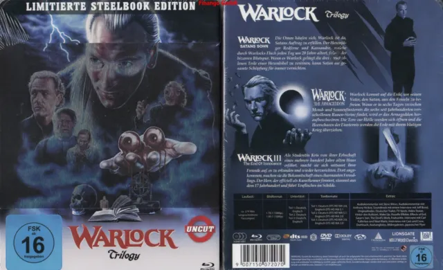 Warlock Trilogy - Limitierte Steelbook Edition - Uncut [Blu-ray] * NEU & OVP *