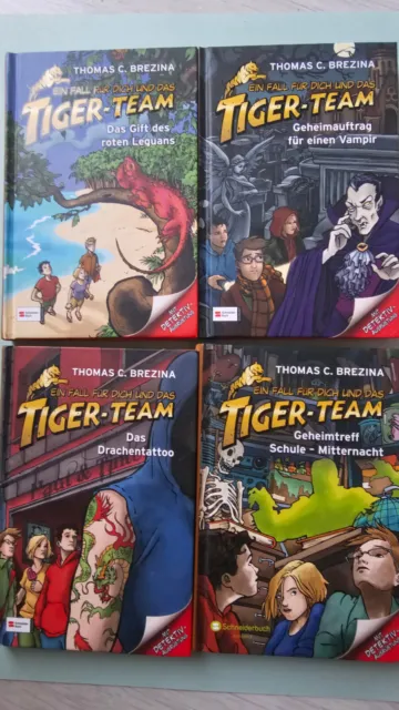 4 Bücher_ Ein Fall für dich u. das TIGER TEAM_Nr. 27+34+40+45_Thomas C. Brezina