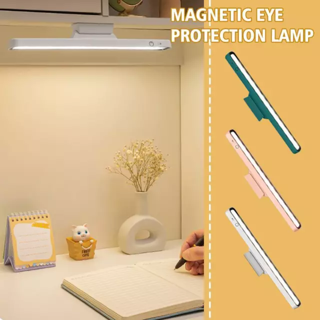 Desk Lamp Hanging Magnetic Table Lamp LED USB Rechargeable ! Light Night Q3E5