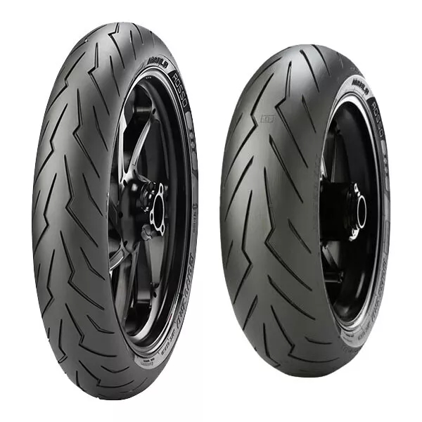 Coppia Gomme Pirelli 110/70-17 54S + 140/70-17 66S Diablo Rosso Sport