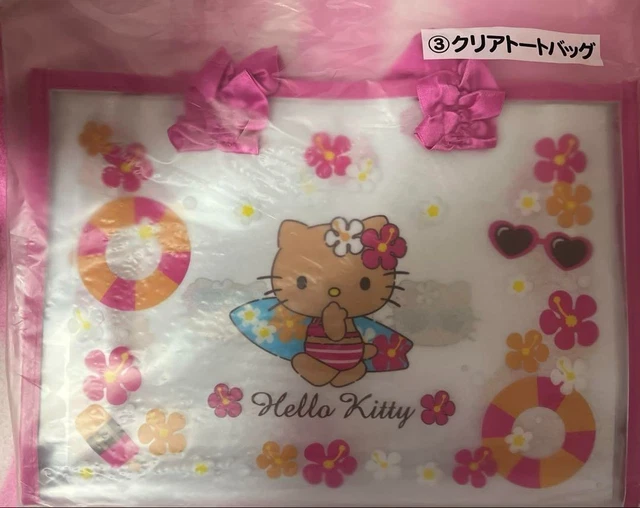 SANRIO HELLO KITTY Lottery Prize Clear Tote Bag Japan NEW