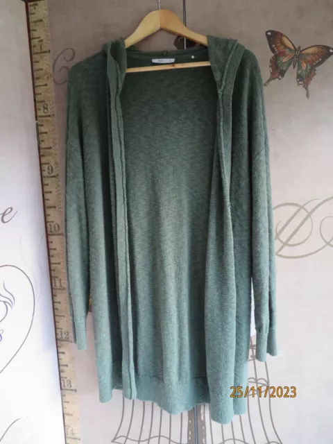 long gilet / capuche, neuf , vert , Esprit • Taille 44 /46 • Neuf sans étiquette