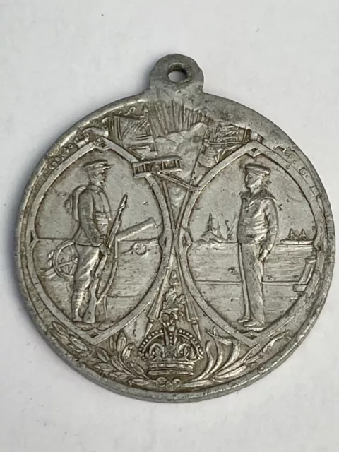 WW1 Great War Victory Peace Justice Medal antique