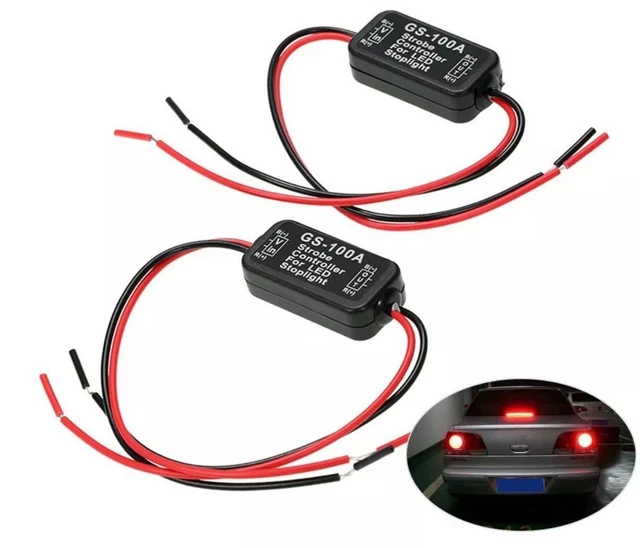 GS-100A Flash Strobe Controller Flasher Module For Car LED Brake Stop Light Lamp