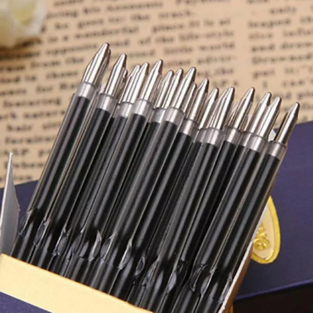 25pcs Black ink 0.7mm Retractable Pen Refills Ballpoint Refill Pen