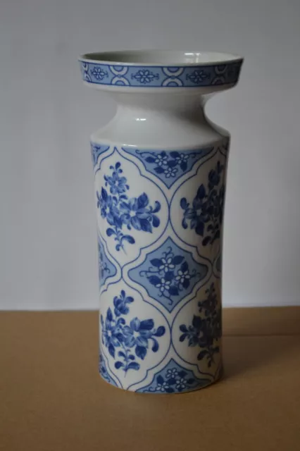 alte DDR Vase Porzellan Unterweissbach Echt Kobalt Handmalerei Made in GDR Deko