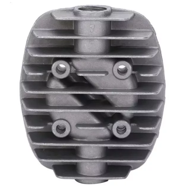 Cabeza de cilindro duradera cabeza de compresor 125 X 105 X 35 mm G1/2 in rosca interior gris