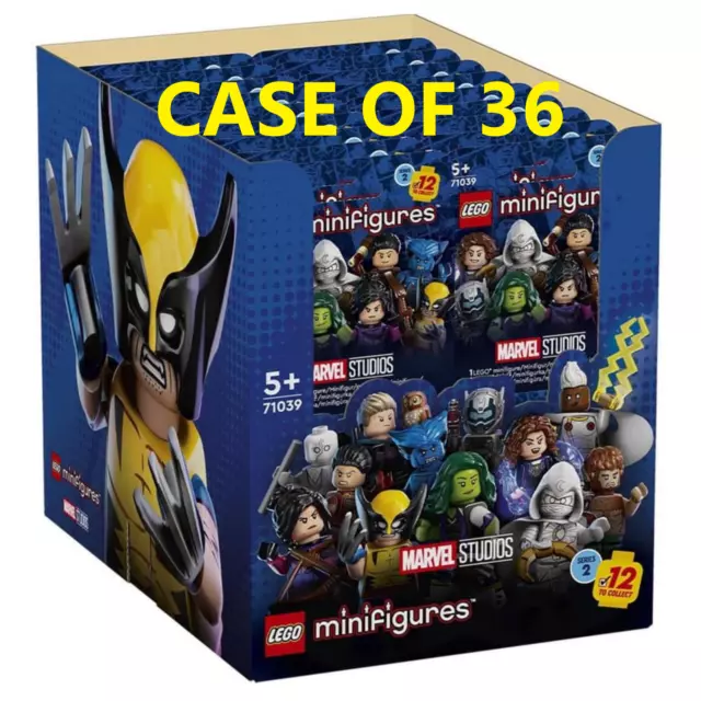 LEGO Marvel Series 2 Sealed Case of 36 Collectible Minifigures 71039 In Stock!