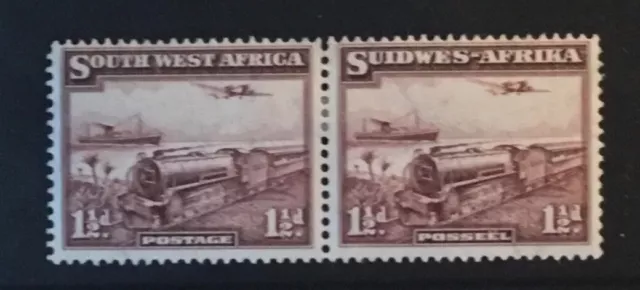 Stamps. South West Africa. KGV1. 1937. 11/2 Purple-brown SG 96. MM