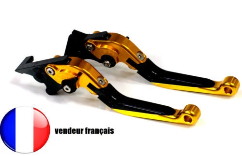 Leviers Longs CNC Aluminium Pour Kawasaki ER6-n 650 (2006-2008) - Neufs, Fabriqués En France