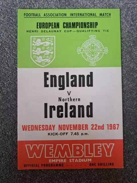 England V Northern Ireland 1967 International