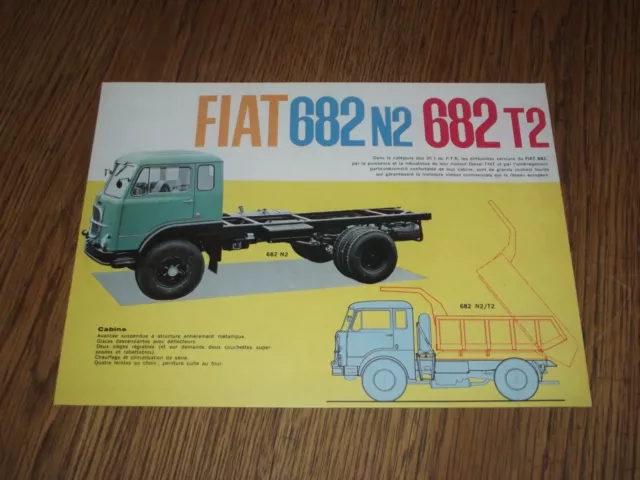 Catalogue Camion Fiat 682 N2 Et 682 T2. 1958.