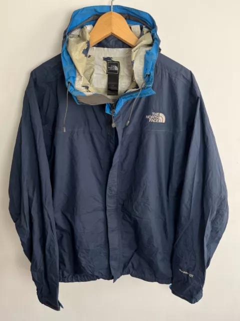 THE NORTH FACE Jacket Coat Mens M/L Waterproof Hyvent DT Navy Blue