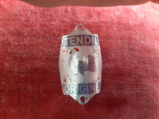 Ancienne Plaque De Vélo TENDIL ORIGINE F01