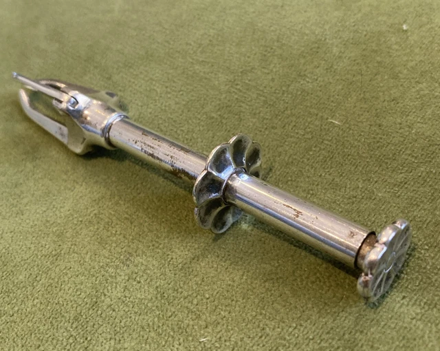 ANTIQUE SWEDISH SILVER Plate Mechanical Sugar /Olive/ Ice Tongs