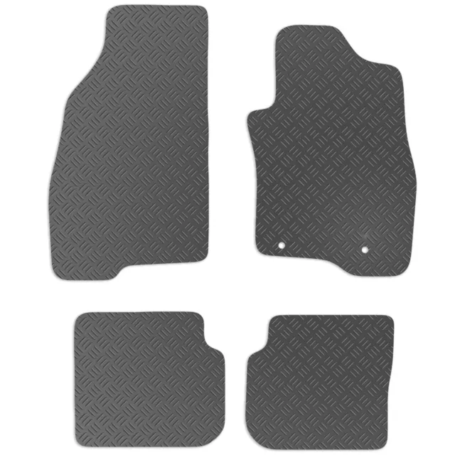 Carsio Tailored Rubber Car Floor Mats For Fiat Punto Evo 2010 to 2012