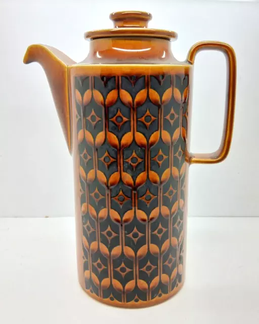 Vintage Hornsea Pottery Heirloom Brown Autumn Coffee Pot