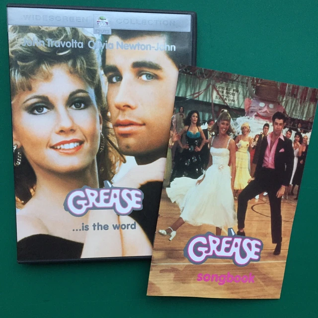 GREASE DVD + SONGBOOK Olivia NewtonJohn Travolta Stockard Channing