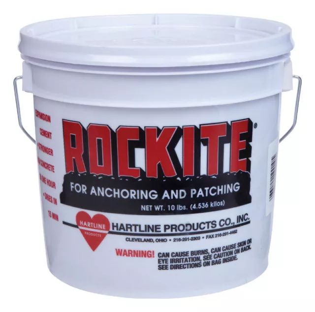 Rockite 10010 Fast Setting Pail Anchoring and Patching Expansion Cement