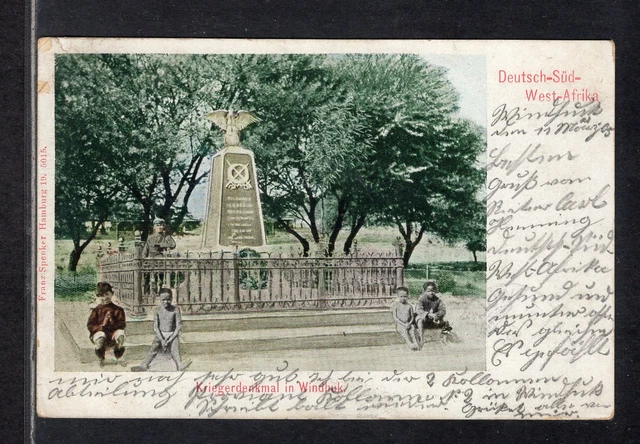 DSWA Karte Feldpost Windhuk 13.3.05 mit SB-Stempel nach Wülfel