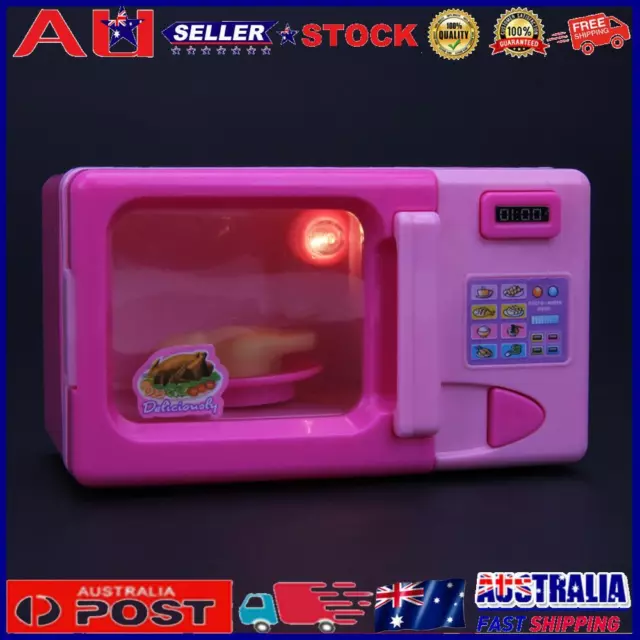 Mini Simulation Kitchen Toys Kids Children Play House Toy Microwave Oven